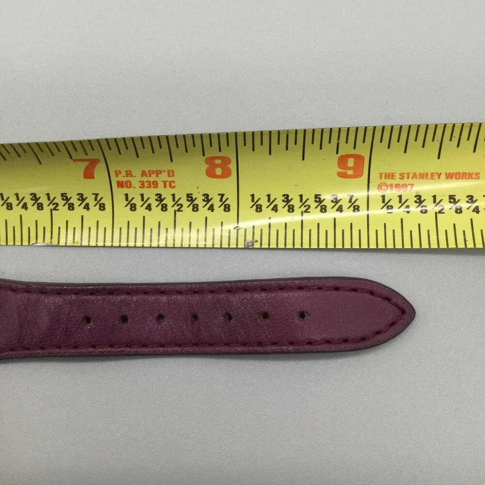 Guess Womens Watch 20mm Purple Dial Charm Bow Leather G95111L New Battery